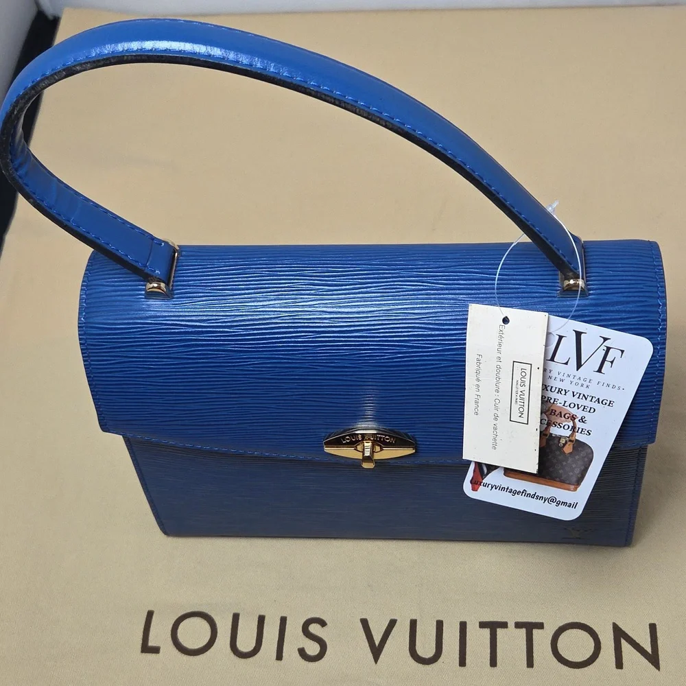 LOUIS VUITTON VINTAGE 1992 ULTRA RARE EPI LEATHER MALESHERBES BAG EXCELLENT COND - Picture 15 of 17